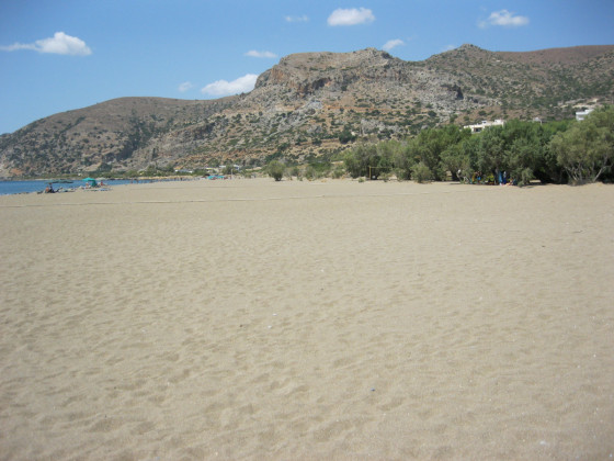 Paleochora sandy beach
